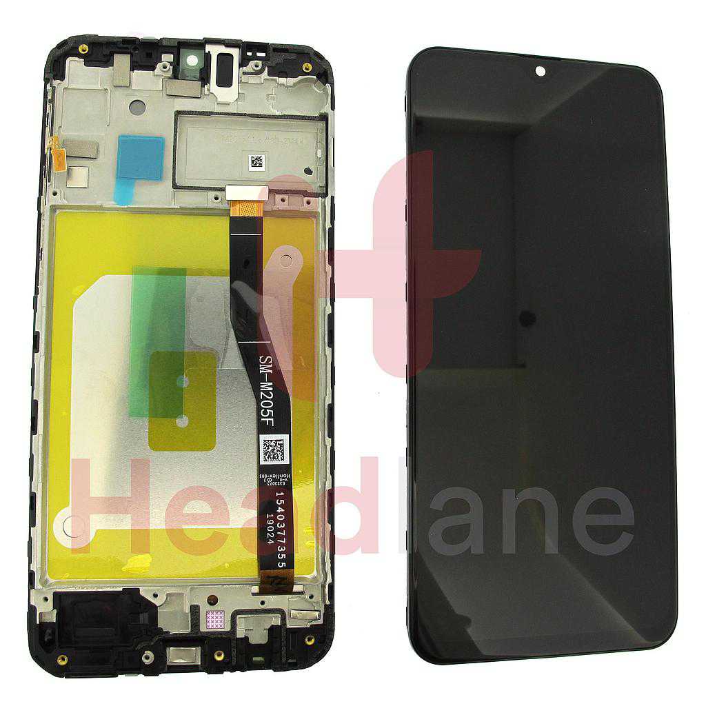 Samsung SM-M205 Galaxy M20 LCD Display / Screen + Touch - Black / Blue