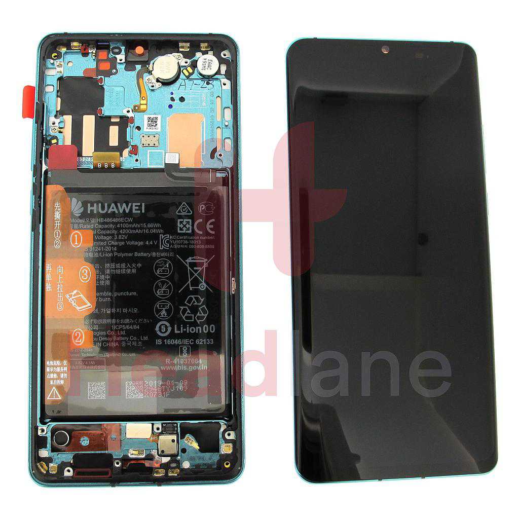 Huawei P30 Pro LCD Display / Screen + Touch + Battery Assembly - Aurora Blue