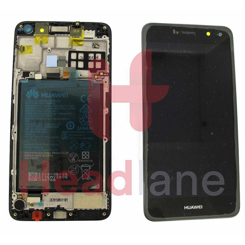 Huawei Y5 (2017) LCD Display / Screen + Touch + Battery Assembly - Black