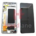 Samsung SM-G975 Galaxy S10+ / S10 Plus LCD Display / Screen + Touch - Prism Silver