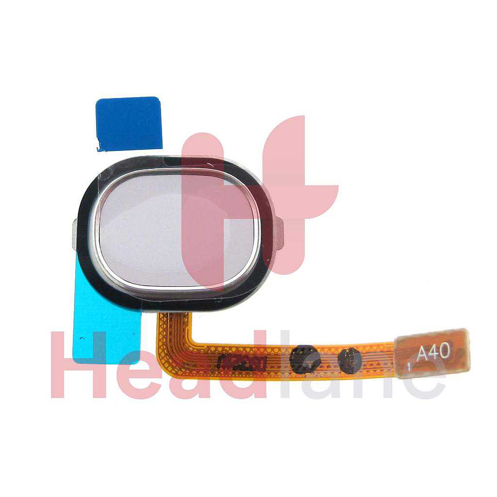 Samsung SM-A405 Galaxy A40 Fingerprint Reader / Sensor Flex - White