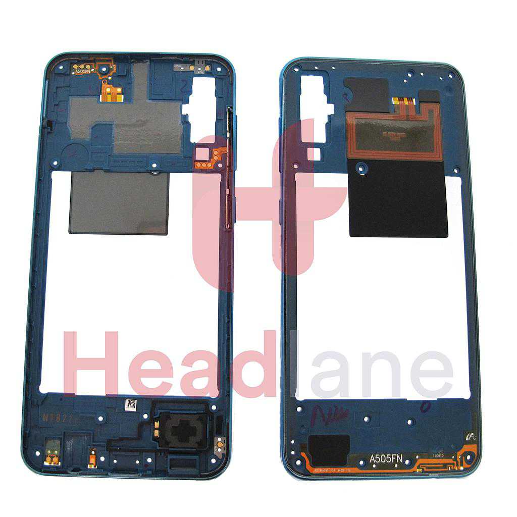 Samsung SM-A505 Galaxy A50 Middle Cover / Chassis - Blue