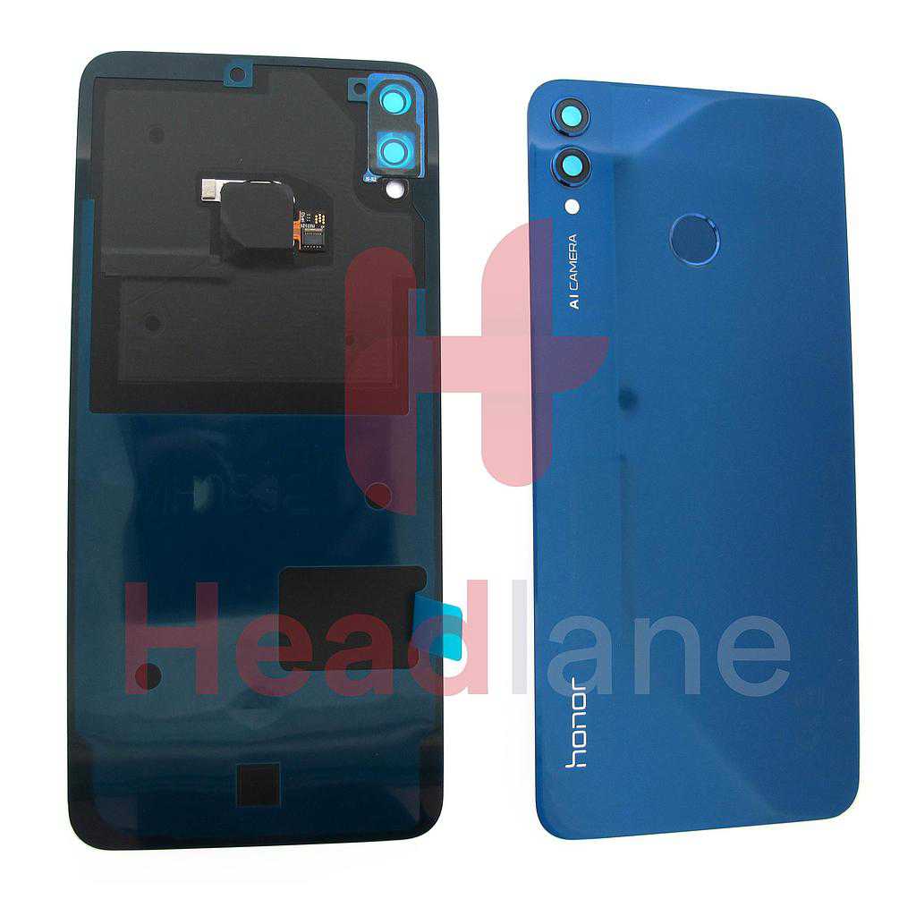 Huawei Honor 8X Back / Battery Cover + Fingerprint Sensor - Blue