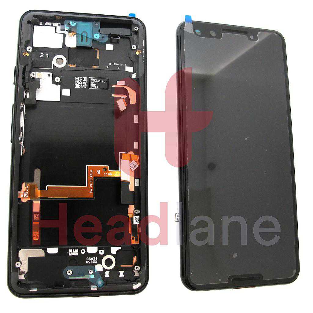 Google Pixel 3 LCD Display / Screen + Touch - Just Black