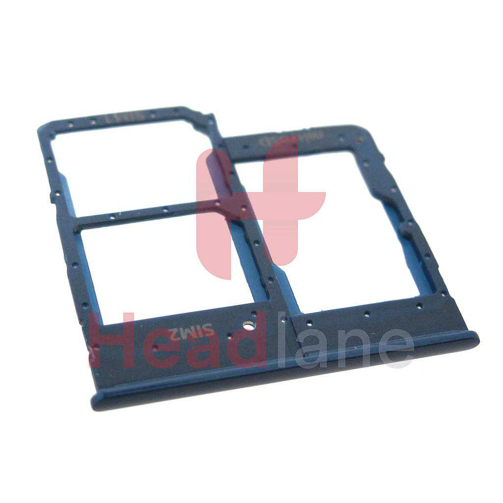 Samsung SM-A202 Galaxy A20E Memory / SIM Card Tray (Dual) - Blue
