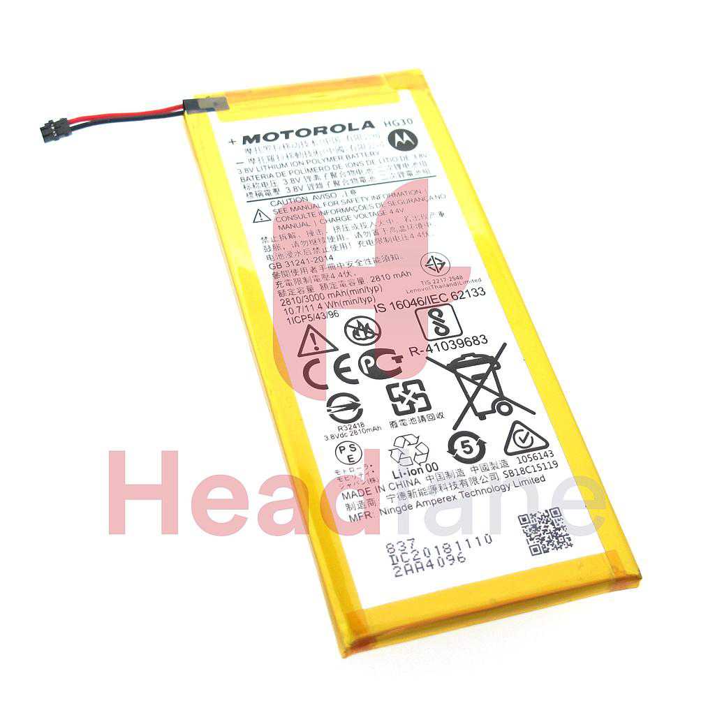 Lenovo / Motorola XT1925 Moto G6 HG30 3000mAh Battery