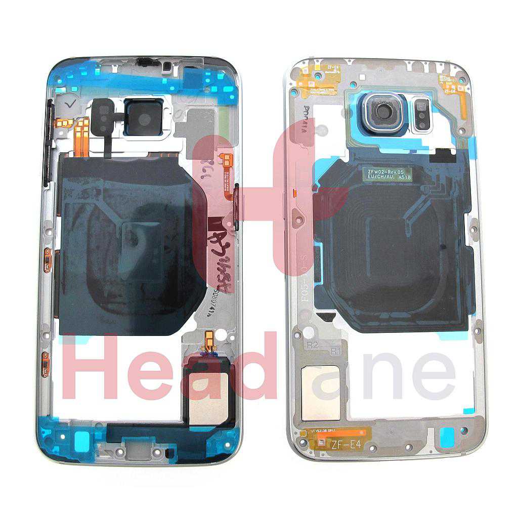 Samsung SM-G920 Galaxy S6 Middle Cover / Chassis - Black