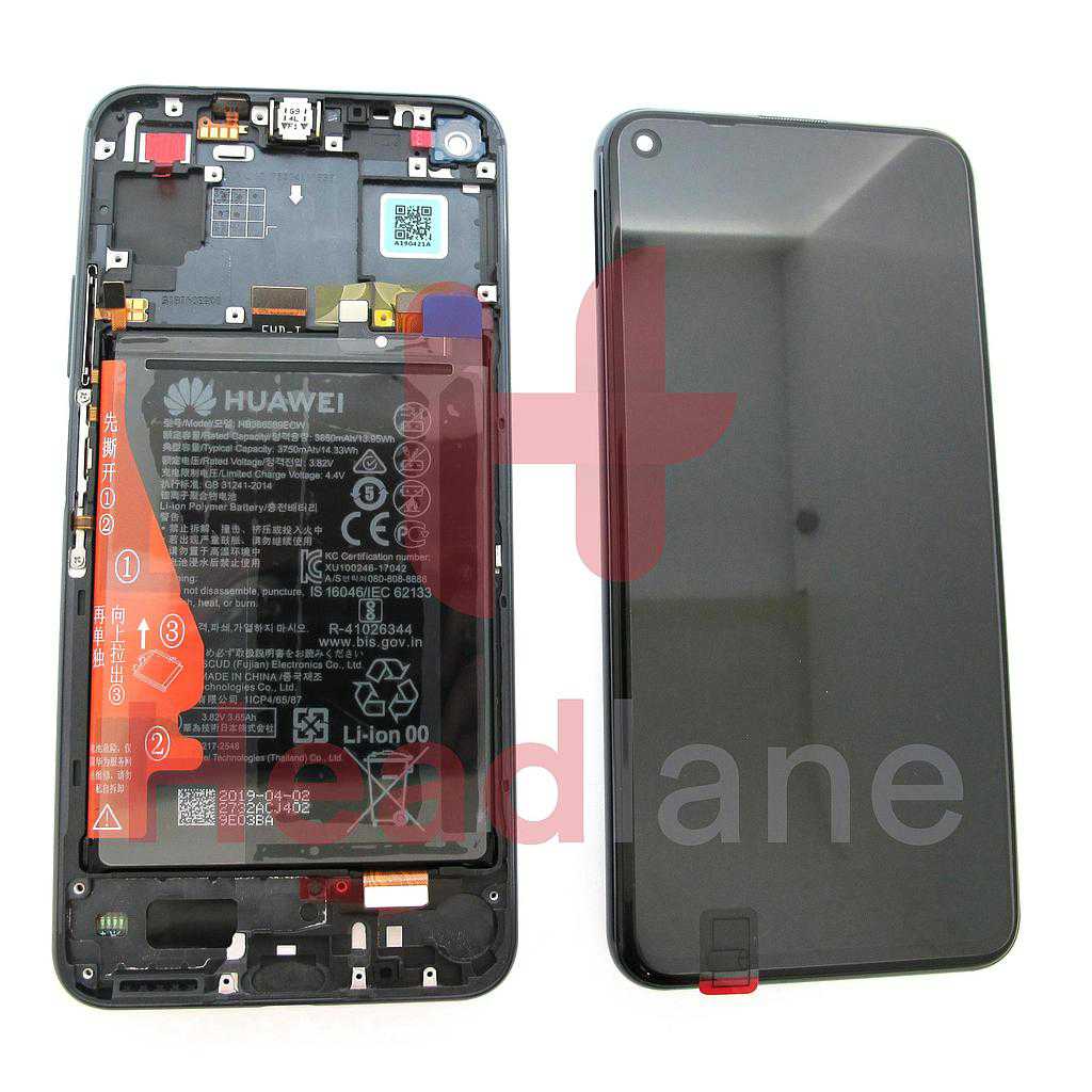 Huawei Honor 20 / Nova 5T LCD Display / Screen + Touch + Battery - Black