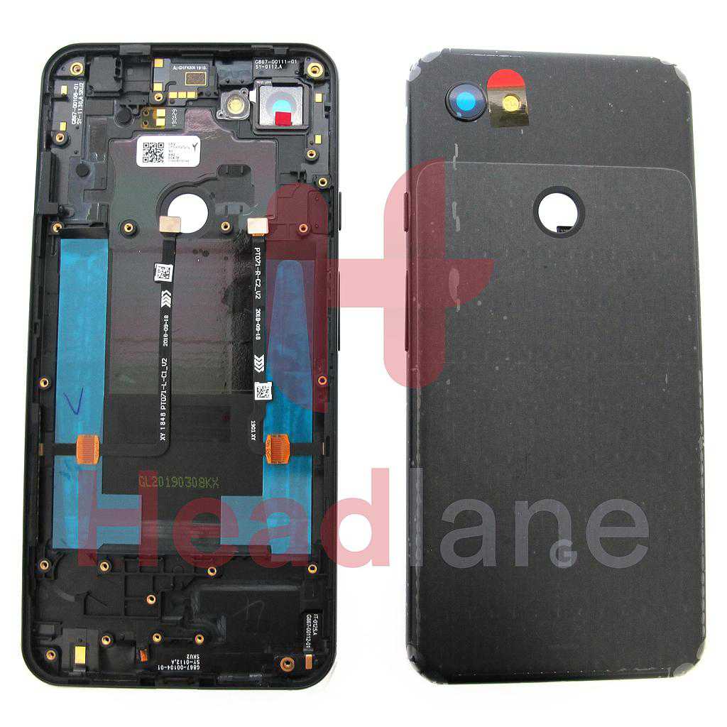 Google Pixel 3a XL Back / Battery Cover - Licorice Black