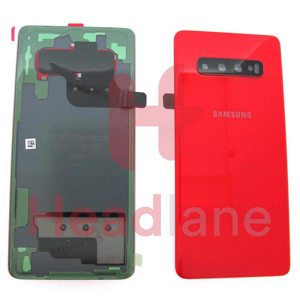 Samsung SM-G975 Galaxy S10+ / S10 Plus Back / Battery Cover - Cardinal Red