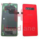 Samsung SM-G975 Galaxy S10+ / S10 Plus Back / Battery Cover - Cardinal Red