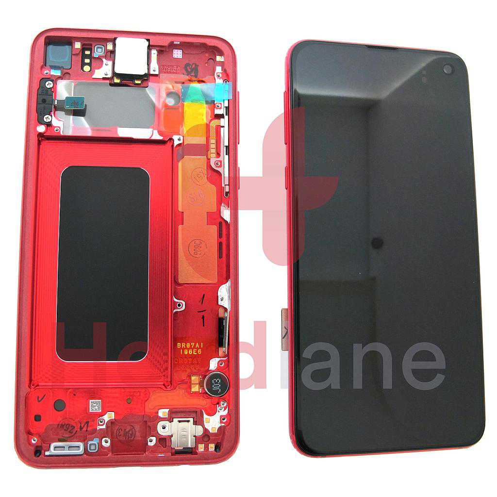 Samsung SM-G970 Galaxy S10E LCD Display / Screen + Touch - Cardinal Red