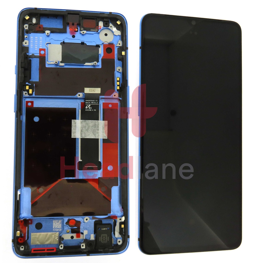 OnePlus 7T LCD Display / Screen + Touch - Glacier Blue
