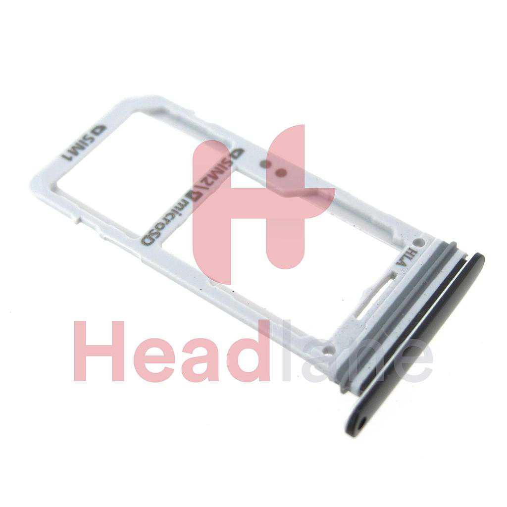 Samsung SM-G950 Galaxy S8 SIM Card Tray - Black (Dual SIM)