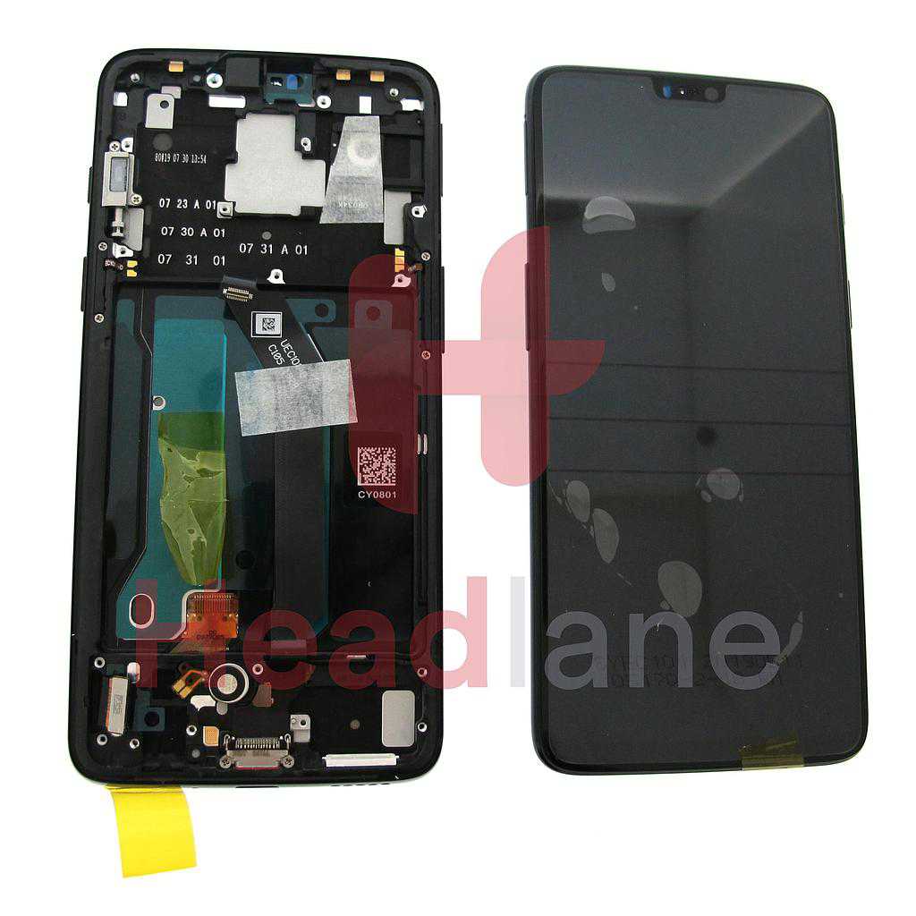 OnePlus 6 LCD Display / Screen + Touch - Midnight Black