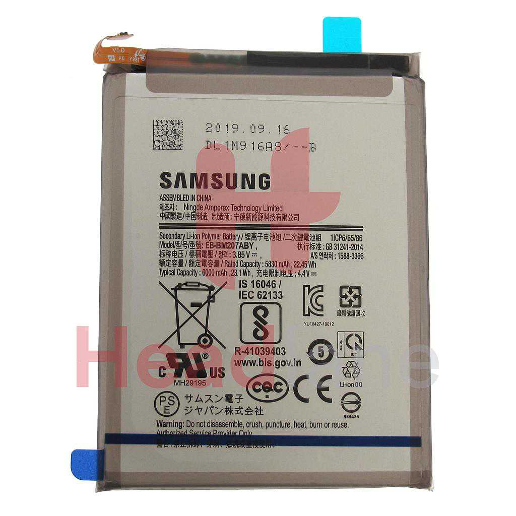 Samsung SM-M307 M315 M215 Galaxy M30s M31 M21 EB-BM207ABY Internal Battery 