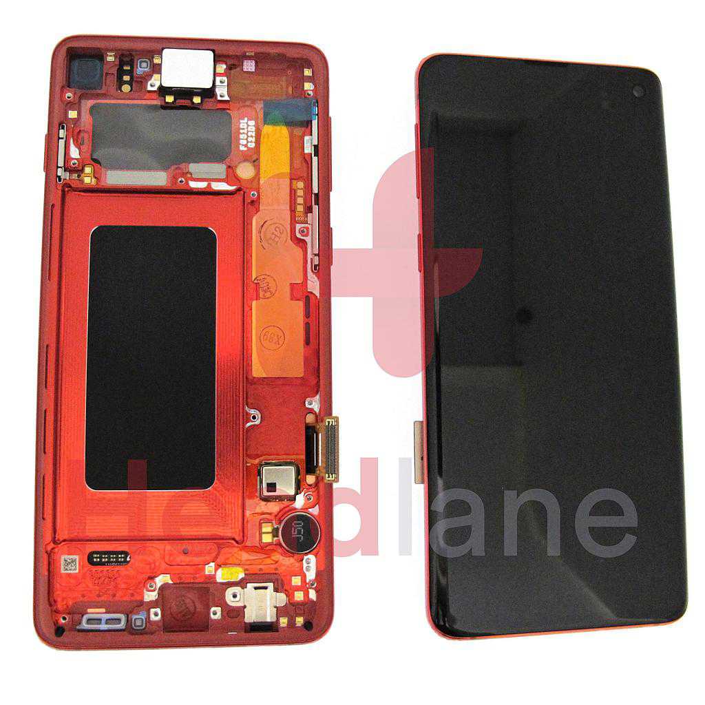 Samsung SM-G973 Galaxy S10 LCD Display / Screen + Touch - Cardinal Red
