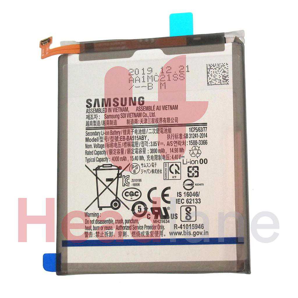 Samsung SM-A515 Galaxy A51 EB-BA515ABY Internal Battery
