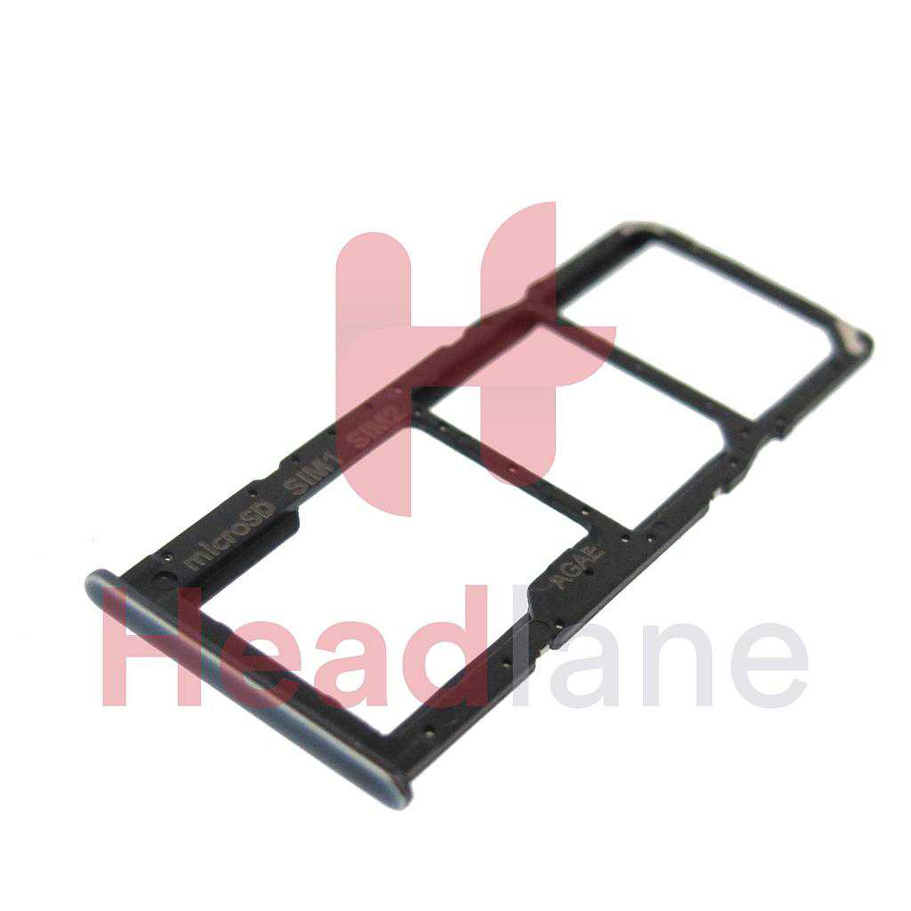 Samsung SM-A715 Galaxy A71 SIM Card Tray - Black (Dual SIM)