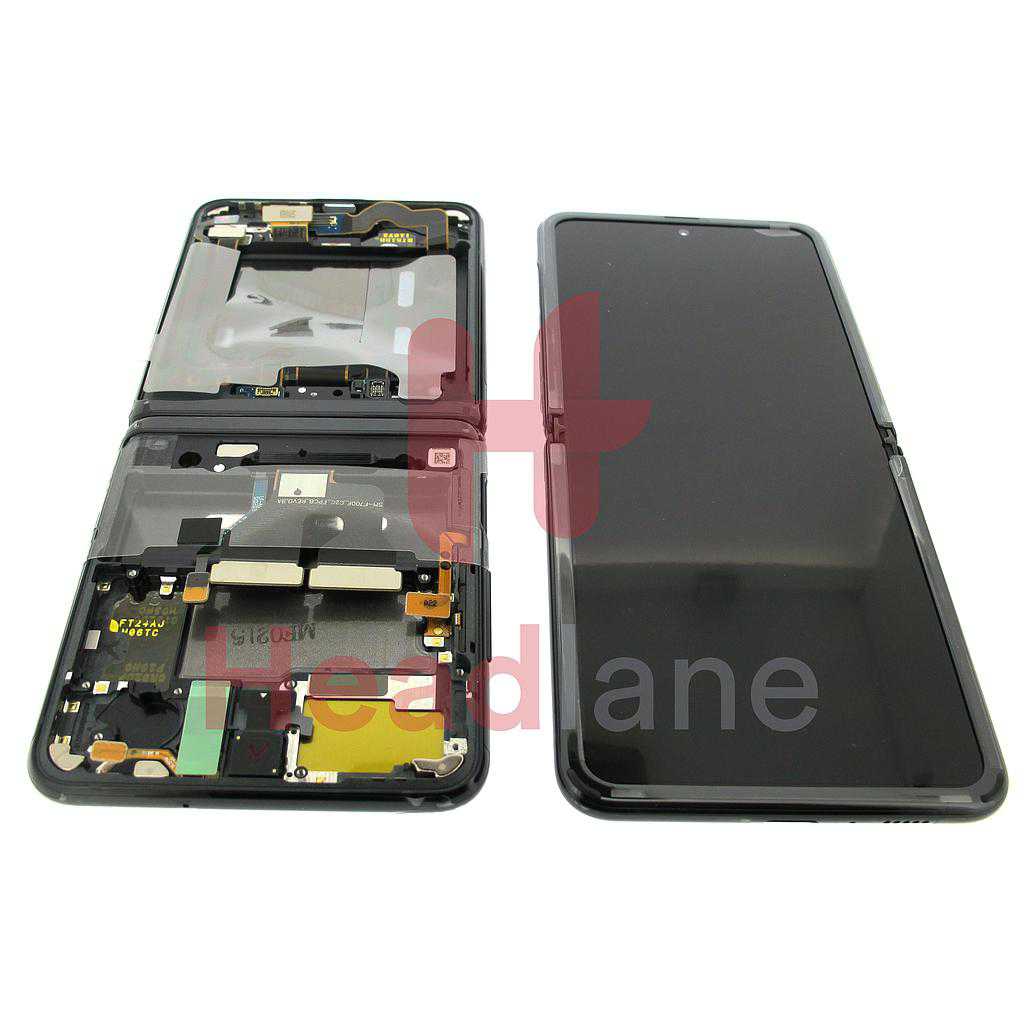 Samsung SM-F700 Galaxy Z Flip LCD Display / Screen + Touch - Black