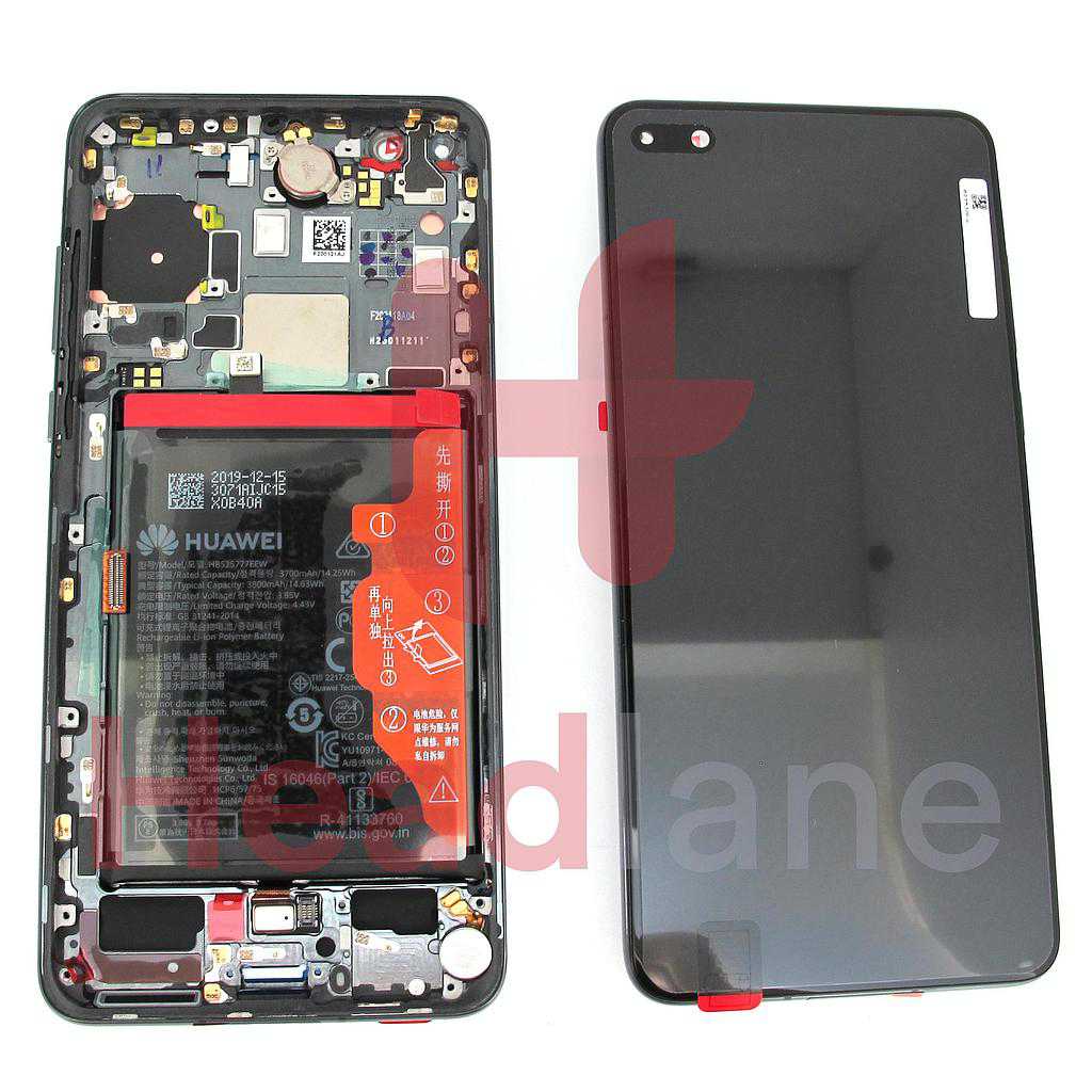 Huawei P40 LCD Display / Screen + Touch + Battery Assembly - Black