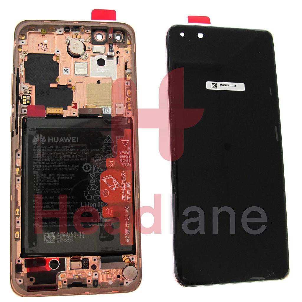 Huawei P40 Pro LCD Display / Screen + Touch + Battery Assembly - Blush Gold