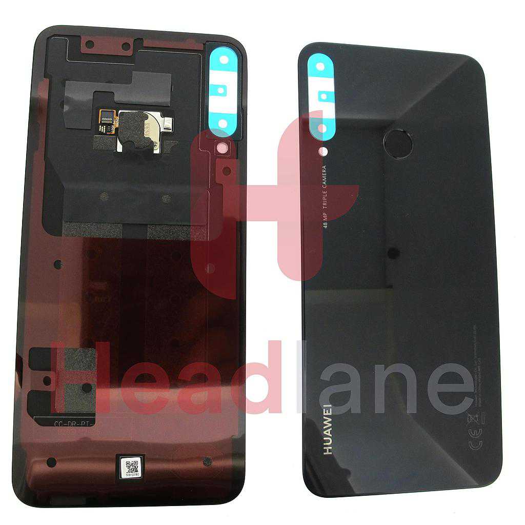 Huawei P40 Lite E Back / Battery Cover - Midnight Black