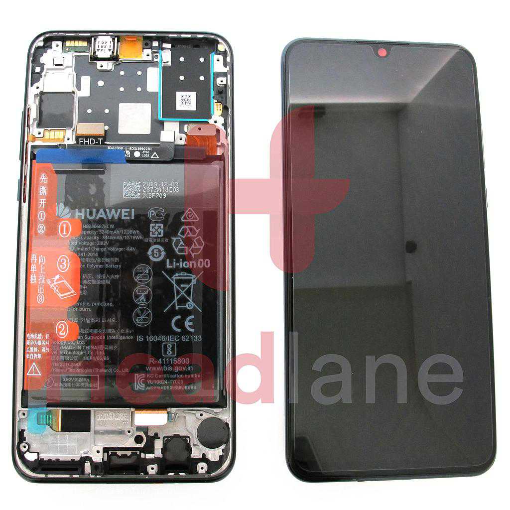 Huawei P30 Lite (New Edition) (MAR-LX1B) LCD Display / Screen + Touch + Battery Assembly - Black