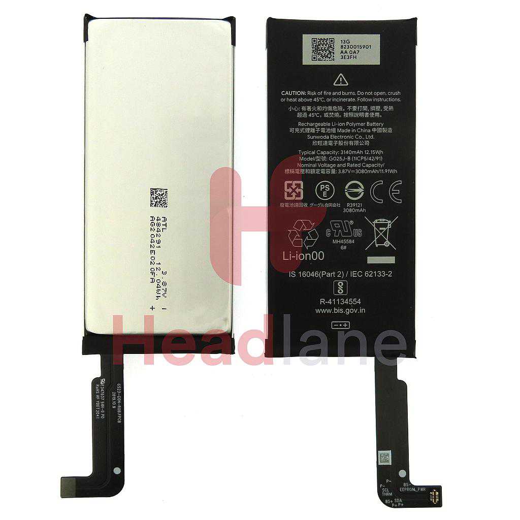 Google Pixel 4A G025J-B 3140mAh Internal Battery