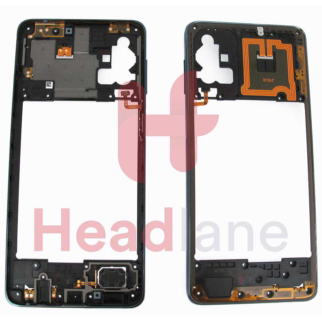 Samsung SM-M515 Galaxy M51 Middle Cover / Chassis - Black