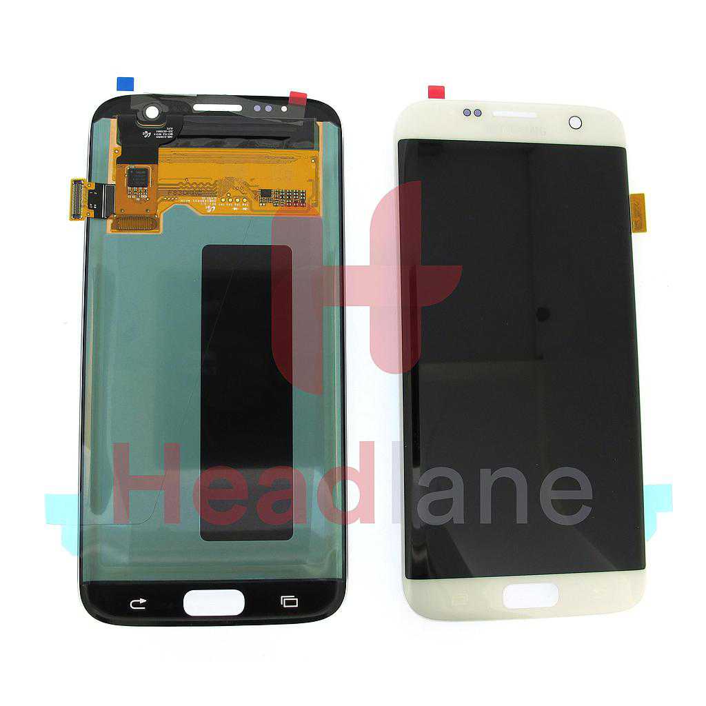 Samsung SM-G935 Galaxy S7 Edge LCD Display / Screen + Touch - White (No Frame)