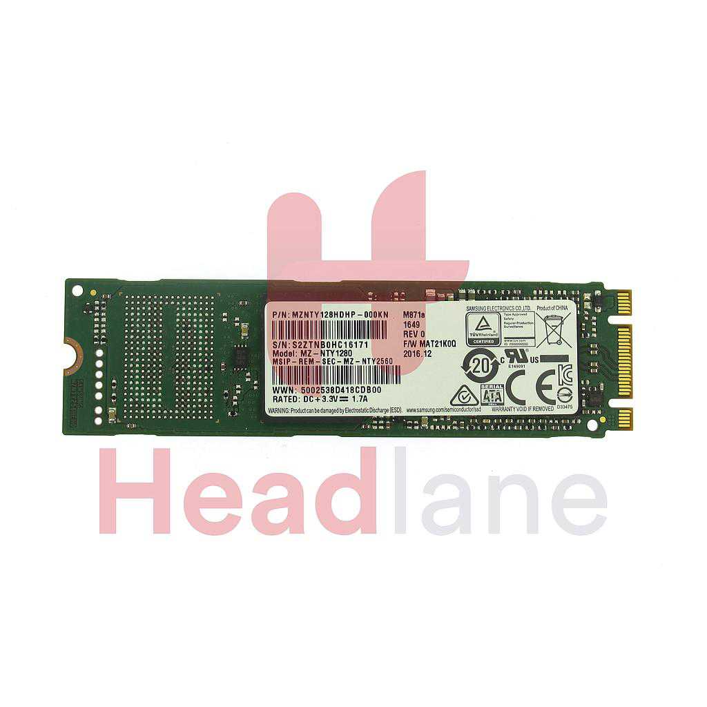 Samsung MZNTY128HDHP-000KN 128GB M2 SATA III SSD