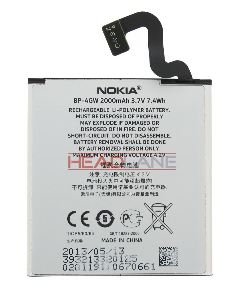 Microsoft Lumia 920 BP-4GW 2000 mAh Battery