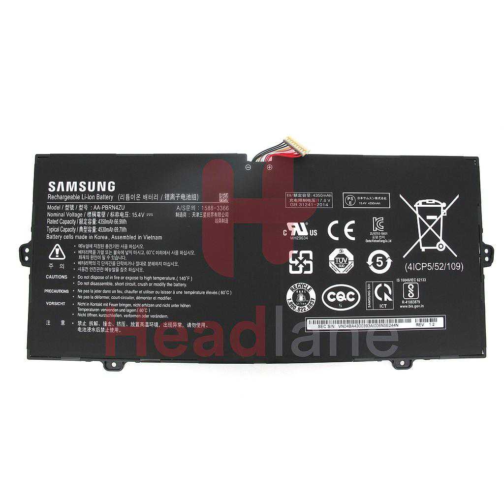 Samsung NP950XCJ NP930XCJ NP930QCAGalaxy Book ION 13.3"15" Flex2 AA-PBRN4ZU Internal Battery