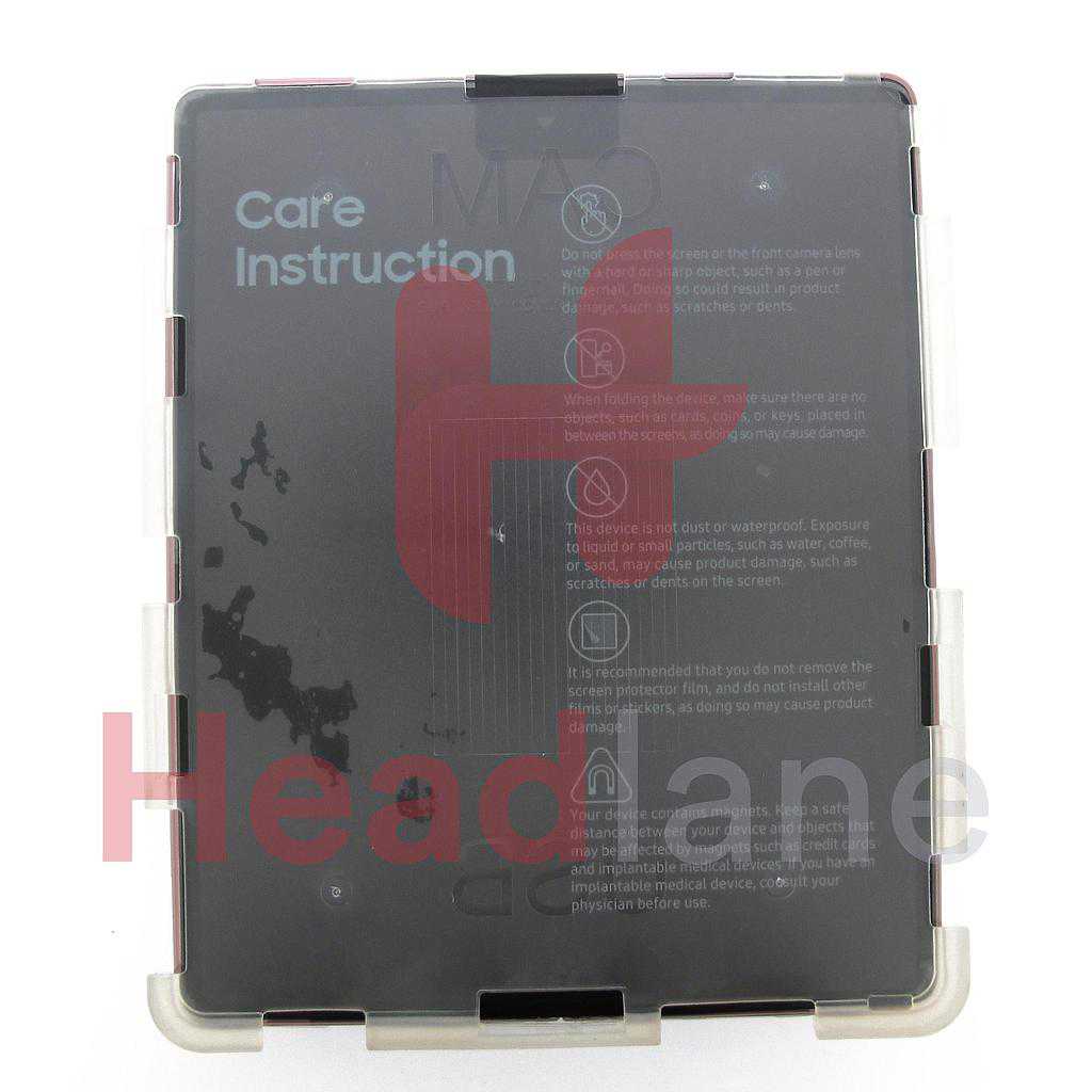 Samsung SM-F916 Galaxy Z Fold2 5G LCD Display / Screen + Touch - Mystic Bronze (Silver Hinge)