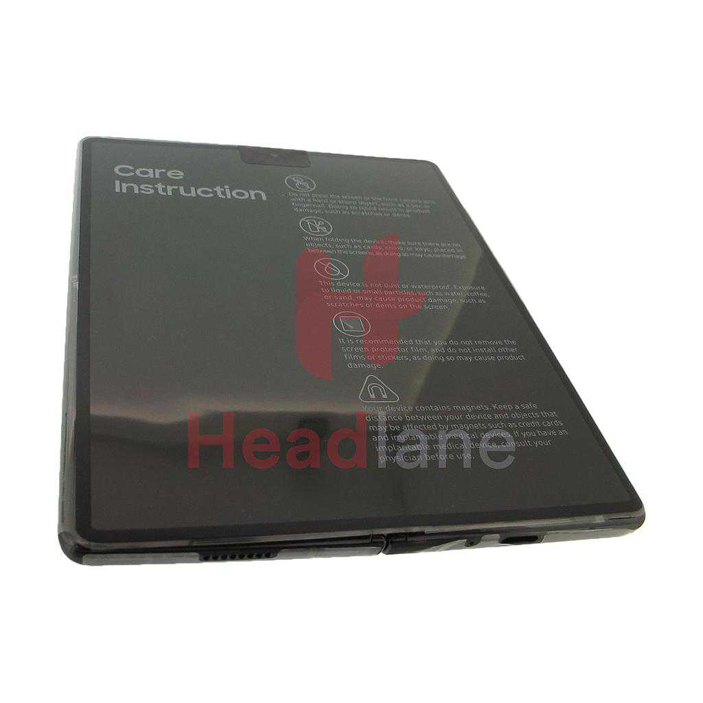 Samsung SM-F916 Galaxy Z Fold2 5G LCD Display / Screen + Touch - Mystic Black (Red Hinge)