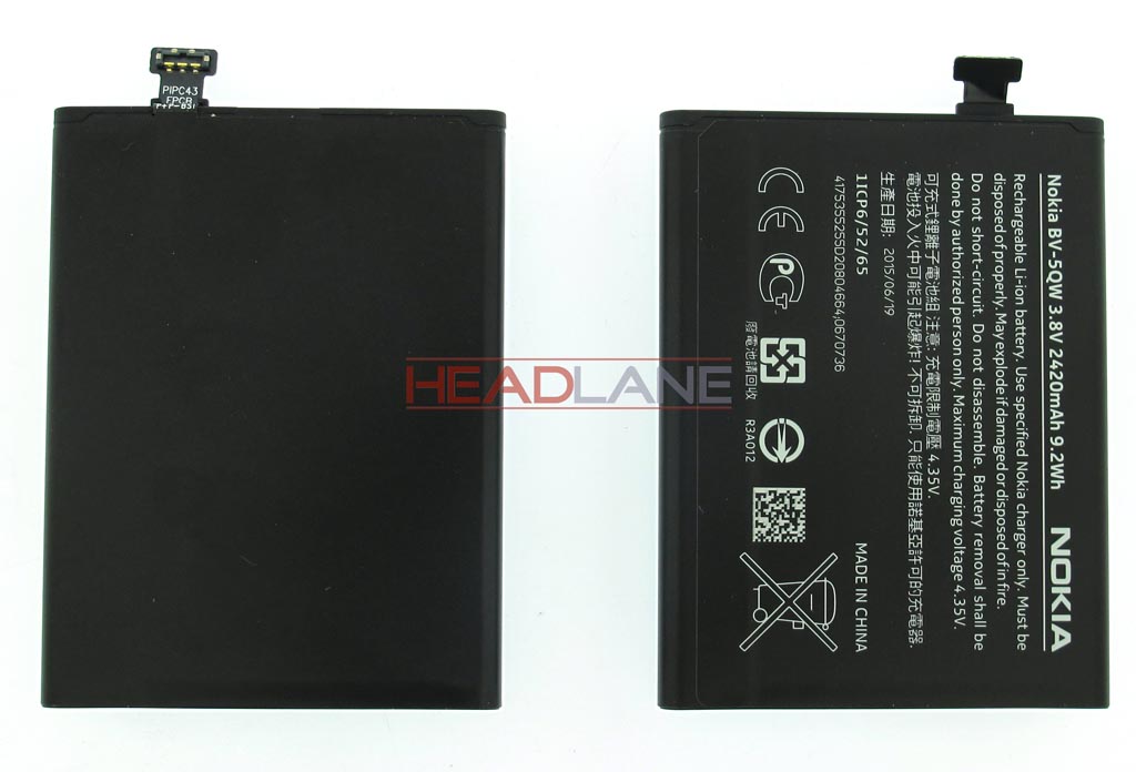 Microsoft Lumia 930 BV-5QW 2420mAh Battery