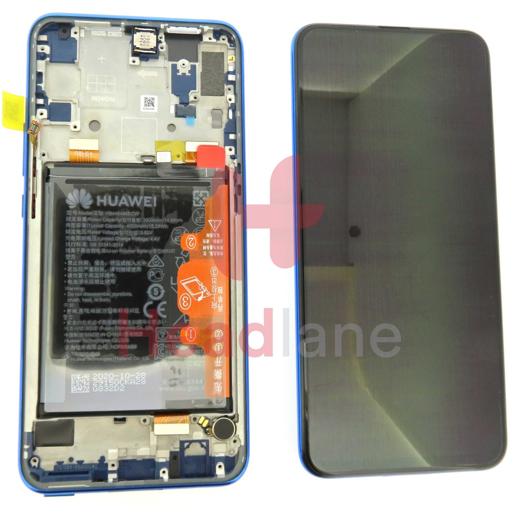 Huawei Honor 9X LCD Display / Screen + Touch + Battery - Blue