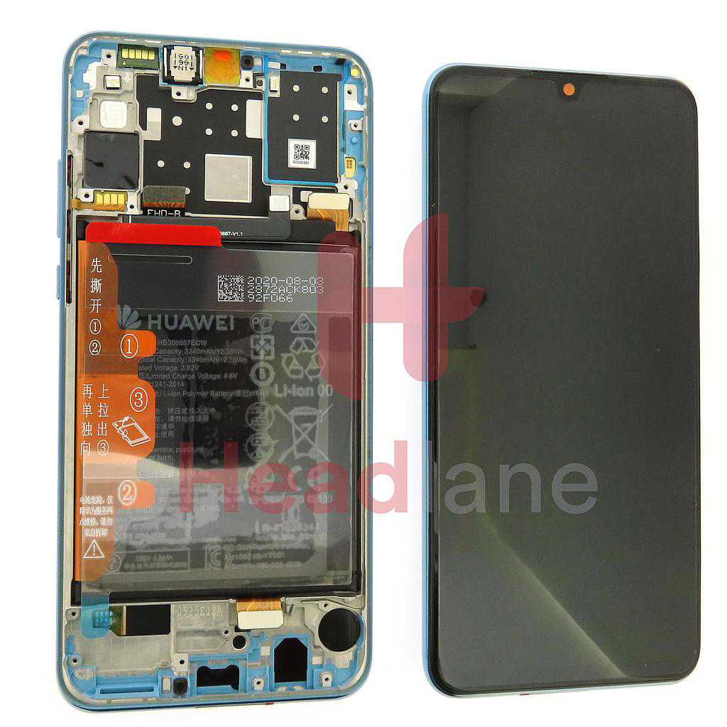 Huawei P30 Lite (New Edition) (MAR-LX1B) LCD Display / Screen + Touch + Battery Assembly -  Breathing Crystal