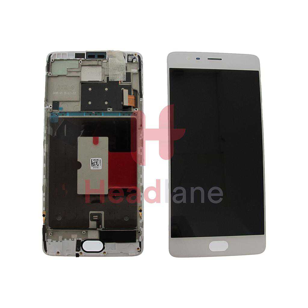 OnePlus 3 / 3T LCD Display / Screen + Touch - White
