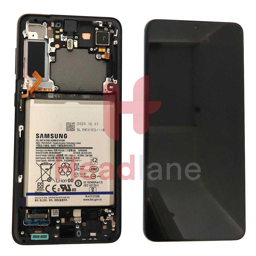 Samsung SM-G996 Galaxy S21+ 5G LCD Display / Screen + Touch + Battery - Phantom Black