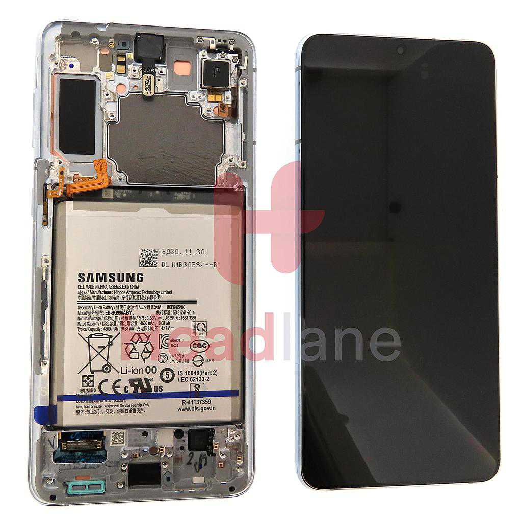 Samsung SM-G996 Galaxy S21+ 5G LCD Display / Screen + Touch + Battery - Phantom Silver