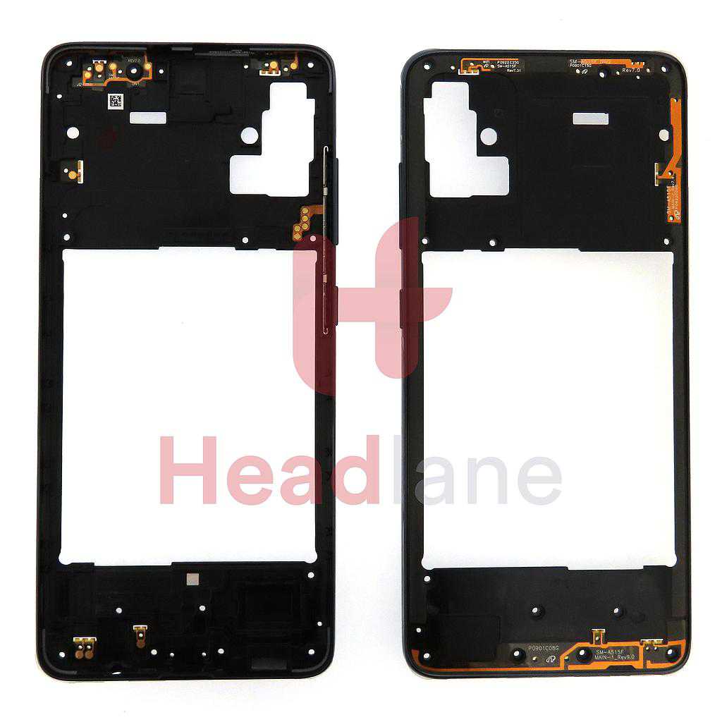 Samsung SM-A515 Galaxy A51 Middle Cover / Chassis - Black