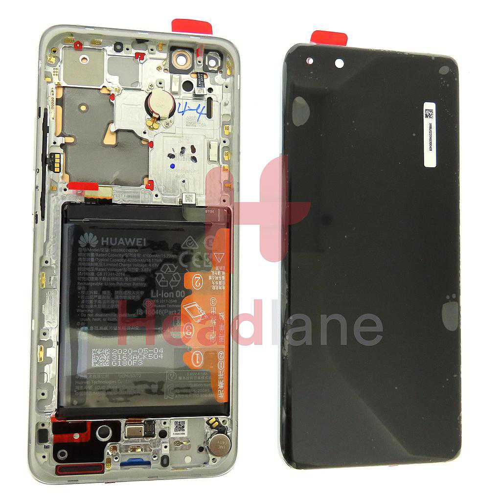 Huawei P40 Pro Plus LCD Display / Screen + Touch + Battery - White