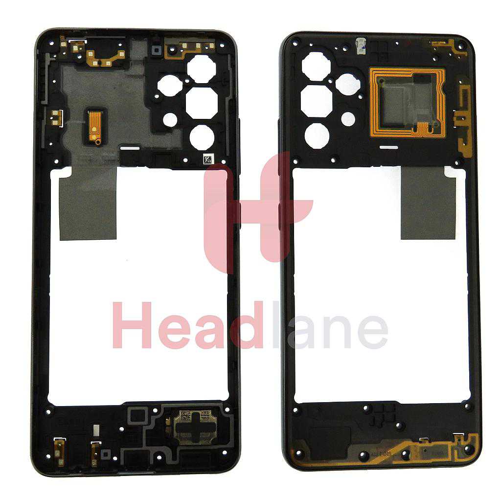 Samsung SM-A325 Galaxy A32 4G Middle Cover / Chassis - Black