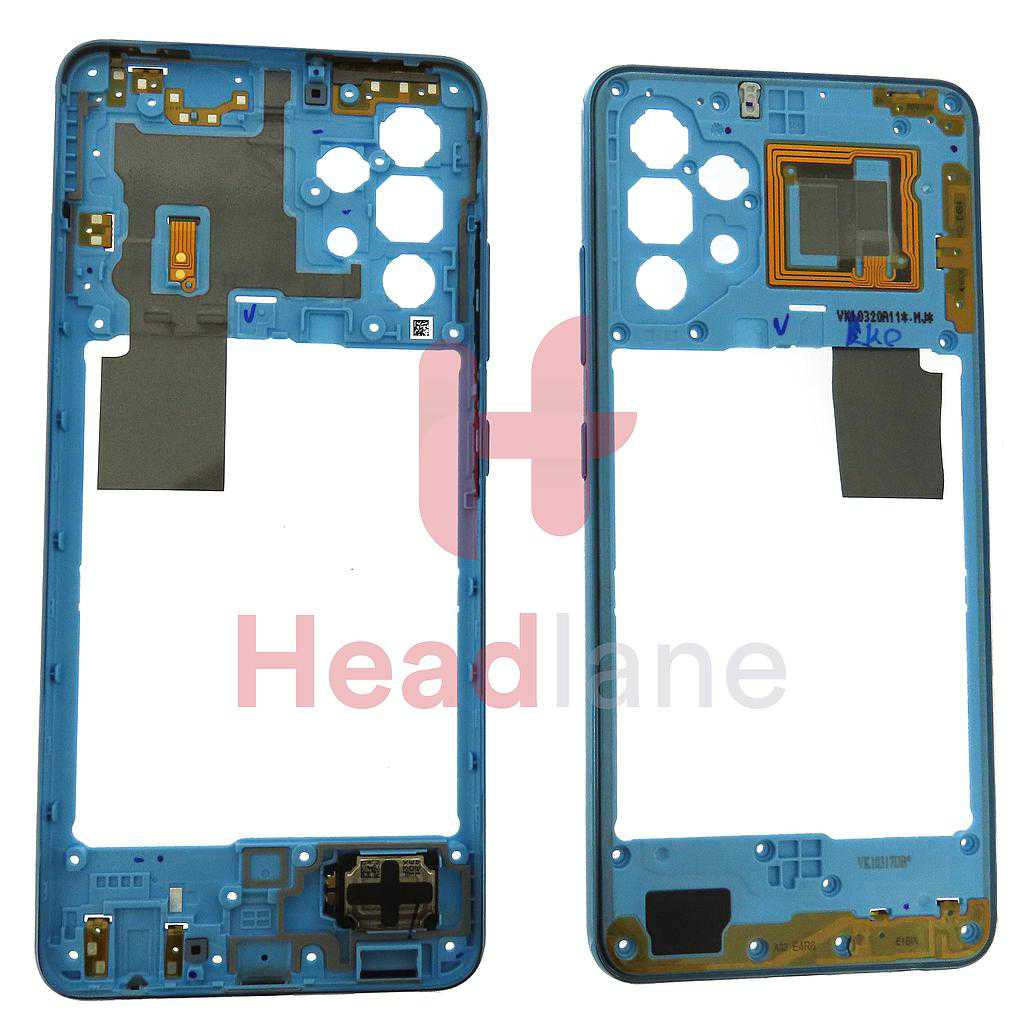 Samsung SM-A325 Galaxy A32 4G Middle Cover / Chassis - Blue