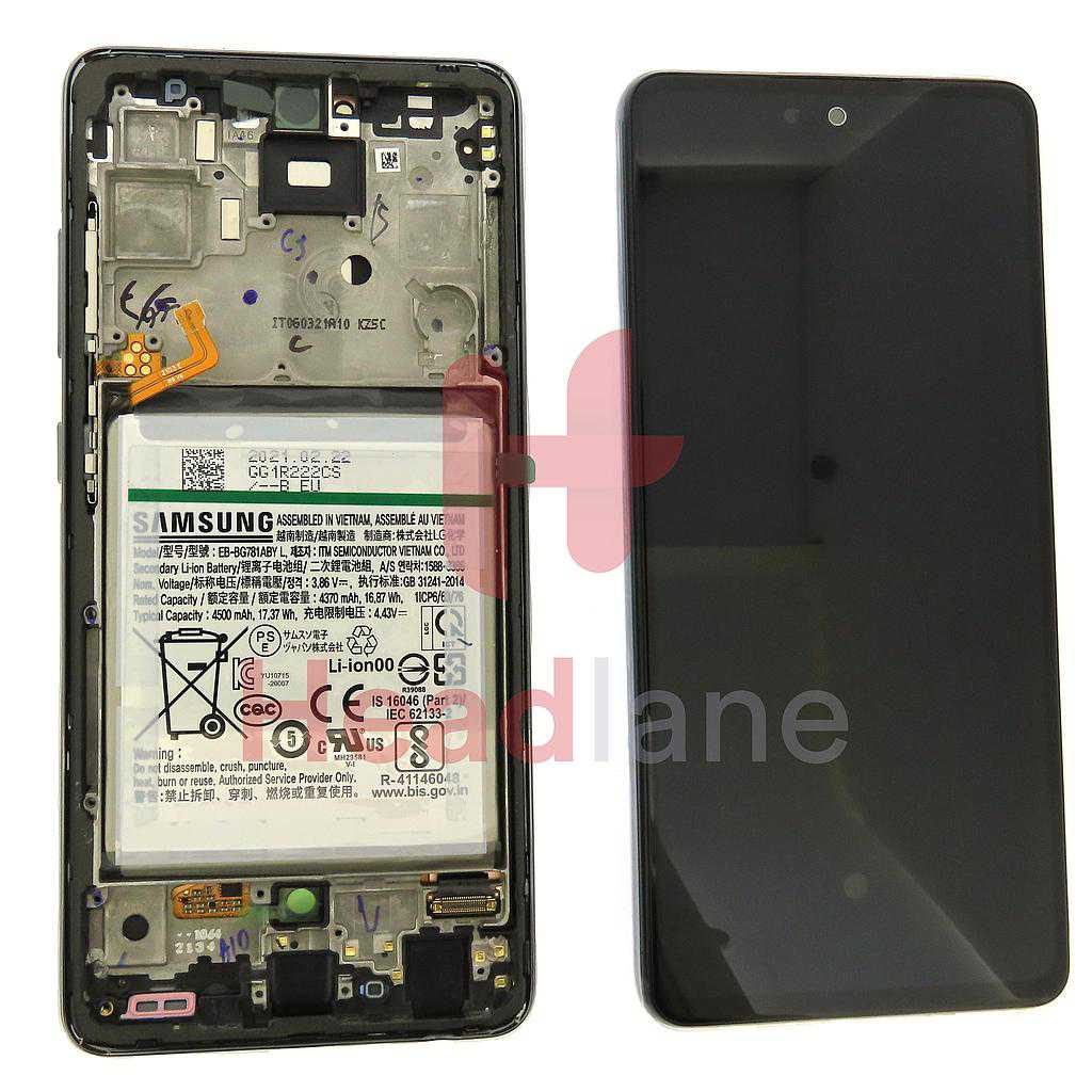 Samsung SM-A525 A526 Galaxy A52 4G A52 5G LCD Display / Screen + Touch + Battery - Black