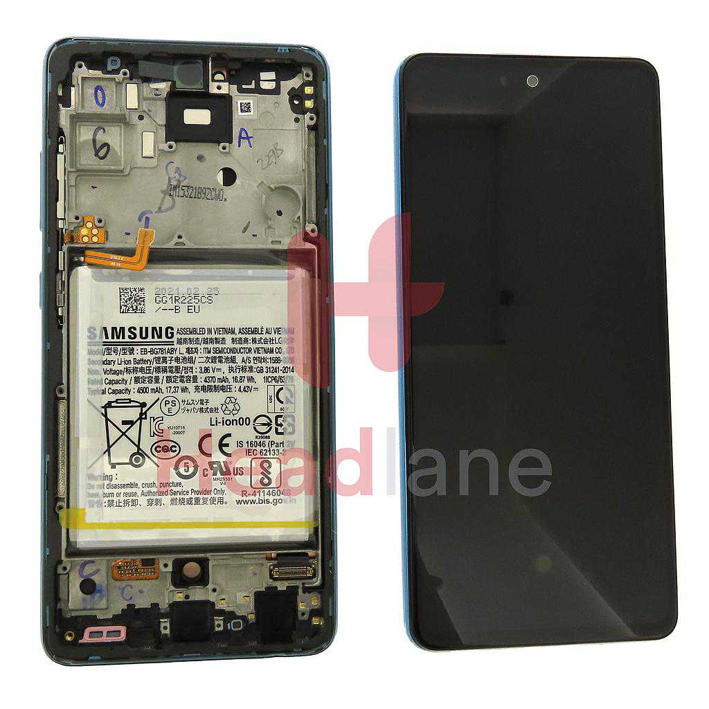 Samsung SM-A525 A526 Galaxy A52 4G A52 5G LCD Display / Screen + Touch + Battery - Blue