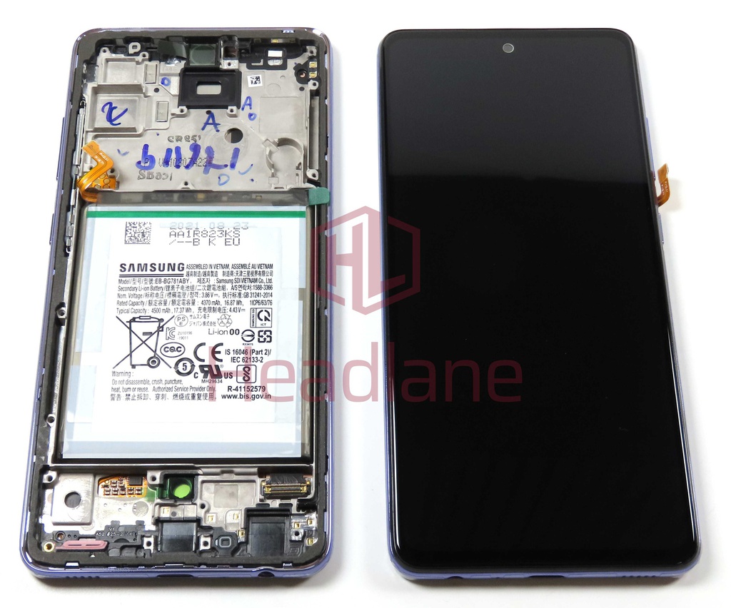 Samsung SM-A525 A526 Galaxy A52 4G A52 5G LCD Display / Screen + Touch + Battery - Violet