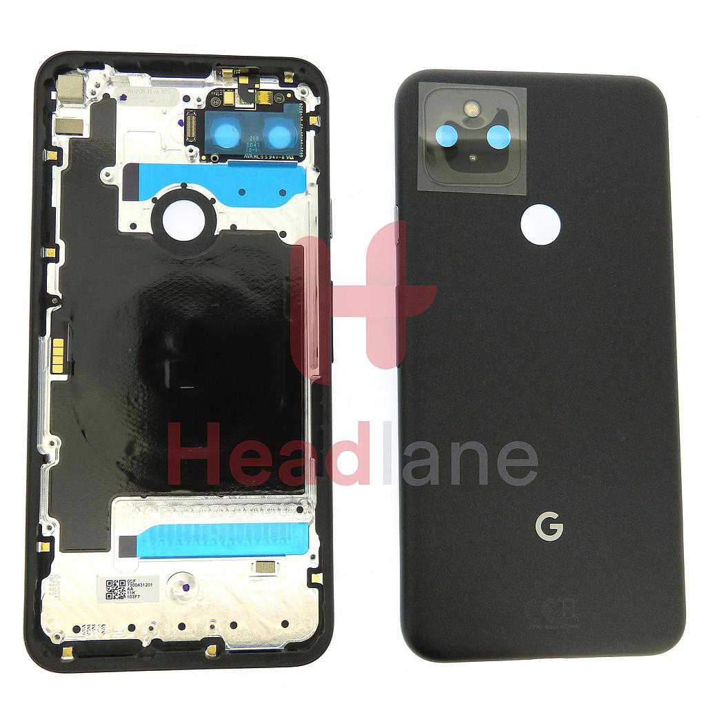 Google Pixel 5 Back / Battery Cover - Black